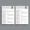 2 puslapių CV šablonas su nuotrauka, CV pavyzdys, CV forma word PDF, CV šablonai