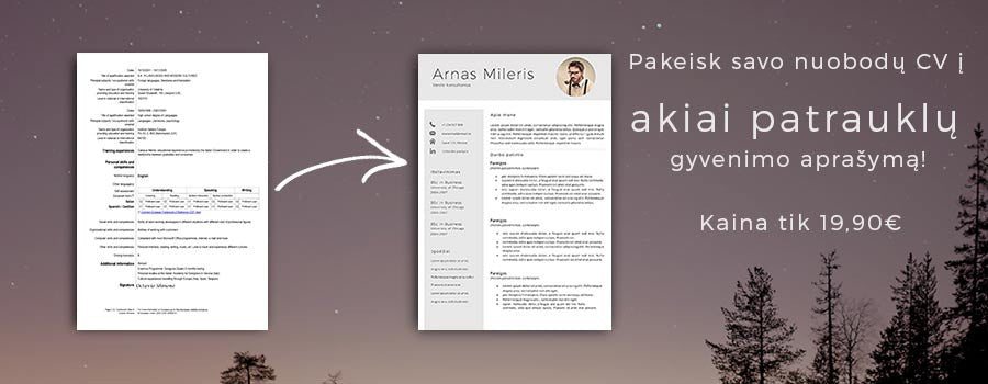 CV šablonai / cvsablonai.lt