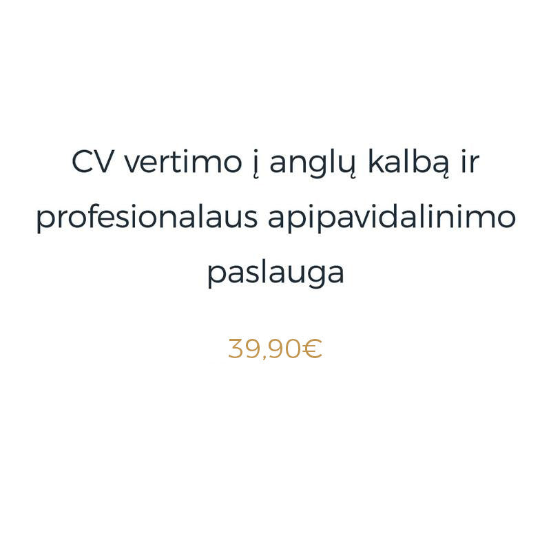 cv anglu kalba, cv vertimas į anglų kalbą, cv šablonas anglų kalba
